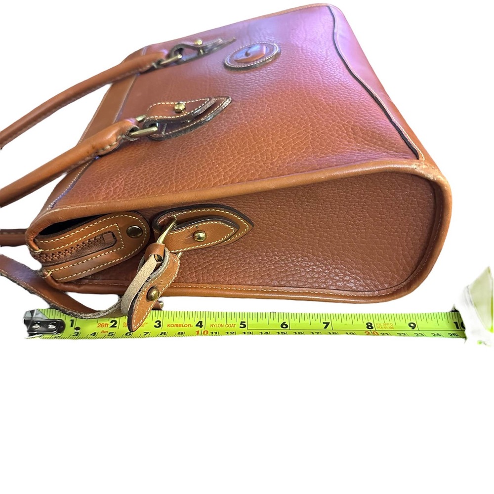 Vintage 90s Dooney & Bourke Color Block Pebbled Leather All Weather Duck Purse - Picture 10 of 12